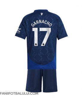 Manchester United Alejandro Garnacho #17 Echipament de Fotbal Replică 2024-25 Copii Deplasare (+ Șorturi)